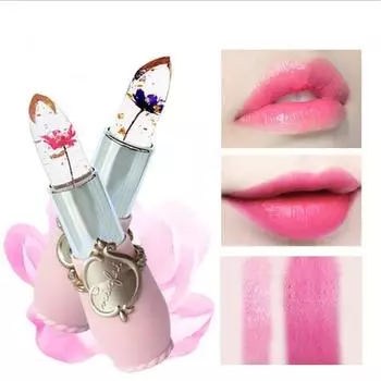 Прозрачная желеобразная губная помада, меняющая цвет, увлажняющая и не выцветающая, милая губная помада, меняющая цвет HTBE YSXX 01