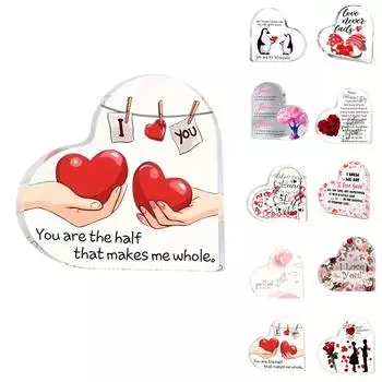 Прозрачное акриловое настольное украшение, вертикальный орнамент, подарок One Size