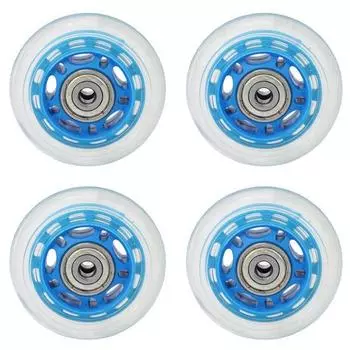Прозрачное бесшумное колесико 6,2 см, тележка для багажа, аксессуар для скейта синий