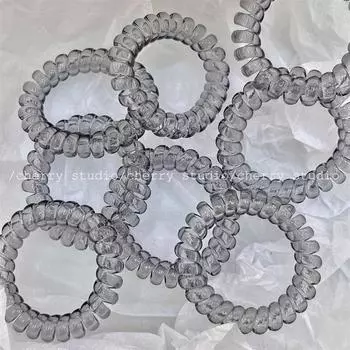 Прозрачное черное кольцо для волос Ice-Clear: Повязка на голову и браслет для холодной погоды