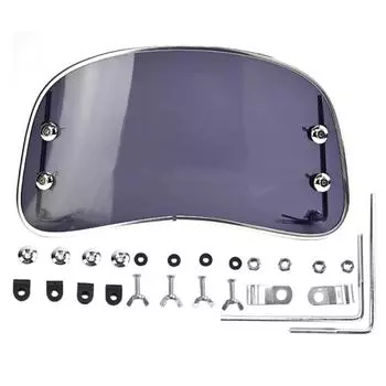 Прозрачное лобовое стекло мотоцикла, дефлектор ветра для мотоцикла, утолщенный регулируемый передний обтекатель для мотоцикла, защита от ветра для зимы