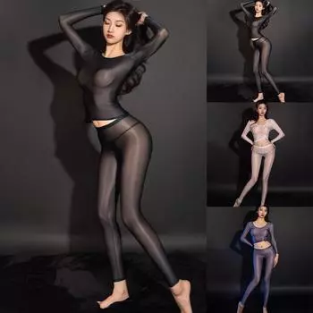 Прозрачное ночное белье свободного размера, эластичное ночное белье Club