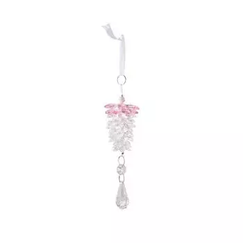 Прозрачное подвесное украшение в виде сосновой шишки, украшение для рождественской елки, украшение для рождественской елки