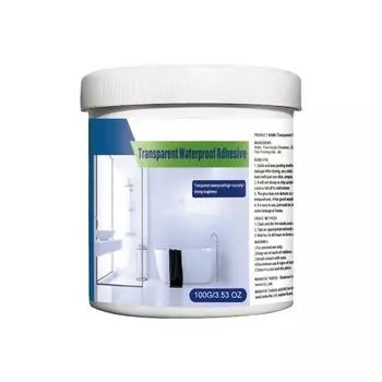 Прозрачное водонепроницаемое покрытие, Ванная комната Балкон, Без разрушения кирпичной крыши, Герметичный клей One Size белый