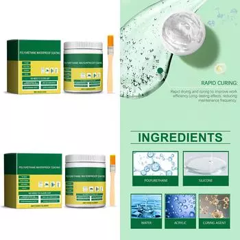Прозрачное водонепроницаемое покрытие Водонепроницаемое средство против протечек Невидимое водонепроницаемое средство Водонепроницаемый изоляционный герметик A