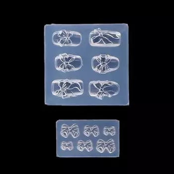 Прозрачные 3D DIY маникюрные инструменты силиконовые трафареты штамповочные пластины формы для ногтей шаблоны для дизайна ногтей 2