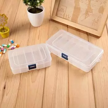 Прозрачные 5/6-сетчатые портативные пластиковые заколки для волос, коробка для хранения ювелирных изделий, аксессуары, органайзер для дома и путешествий с защитой от пыли S