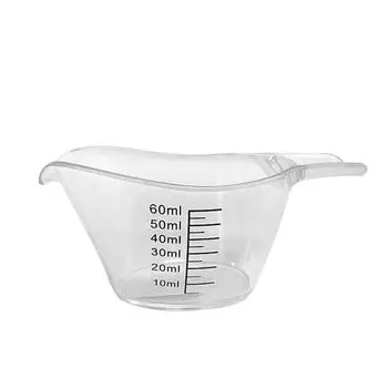 Прозрачные акриловые мерные стаканы с крупными цифрами. Прочные и легко читаемые мерные стаканы для жидкостей.