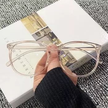 Прозрачные блокирующие очки, анти-синий свет, круглые очки, компьютерные очки, мужские очки, женские оптические очки ручной работы белый