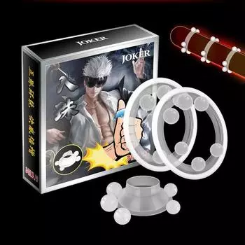 Прозрачные бусины для колец для пениса, стимуляция клитора, коррекция крайней плоти, кольца для пениса, задержка эякуляции, массаж точки G, секс-игрушки для мужчин 3Pcs/Set