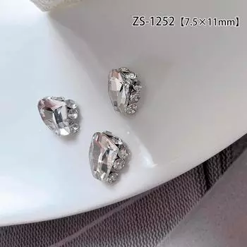 Прозрачные хрустальные стразы для нейл-арта: Супер Флэш Квадрат, Кривое Сердце, Овал и Специальные Формы