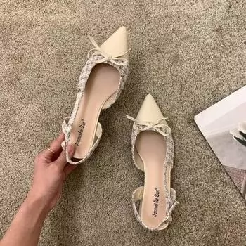 Прозрачные каблуки, бежевые босоножки на каблуке, удобные туфли с пряжкой на ремне для женщин, средние летние черные босоножки для девочек, закрытые средние с острым носком 35