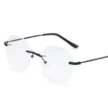Прозрачные компьютерные очки, безрамочные, для женщин и мужчин, квадратные очки с защитой от синего света, блокирующие очки, оптические очки для очков