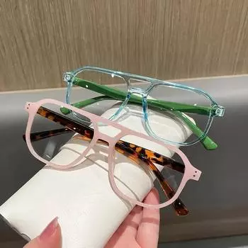 Прозрачные компьютерные очки, оправа для женщин и мужчин, квадратная стильная оправа для очков синего света, прозрачные линзы, роскошный дизайн, очки