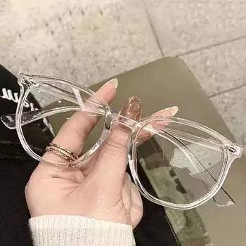 Прозрачные компьютерные очки с большой оправой для женщин и мужчин, с защитой от синего света, многоугольные квадратные очки, оптические очки чёрный