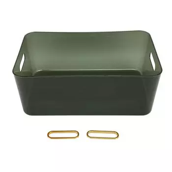 Прозрачные контейнеры для хранения Большие пластиковые контейнеры для хранения Многоцелевые штабелируемые открытые контейнеры-органайзеры для O