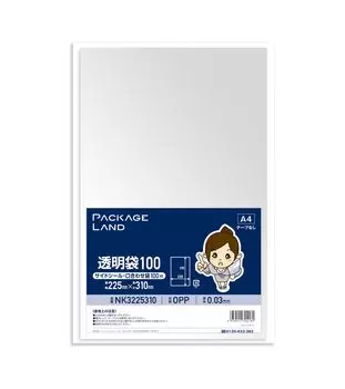 Прозрачные конверты А4 100 толщина 30 225 x 310 мм [Package Land] (нет ленты) листы, микроны,