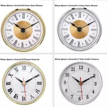 Прозрачные линзы, кварцевые часы, вставка, золотой механизм, сменные цифры Gold B