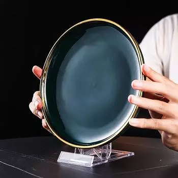 Прозрачные мольберты, регулируемые, прозрачные, пластиковые, держатели для тарелок, подставка для фотографий, рамка, стойка для свадьбы, дня рождения, украшения дома