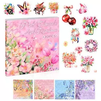 Прозрачные наклейки Книга Разных размеров Простые в использовании наклейки Журналирование Скрапбукинг Коллаж Наклейка Мусор Принадлежности для журналов D