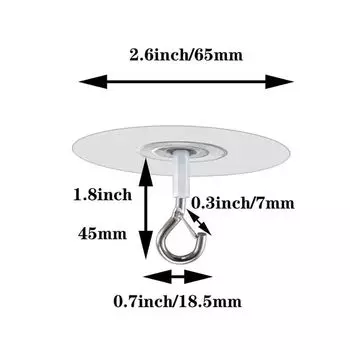 Прозрачные настенные крючки Многофункциональные металлические крючки для растений Воздушные шары Колокольчики