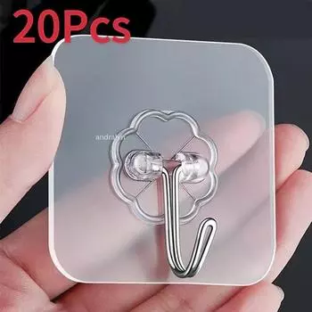 Прозрачные настенные крючки, вешалки, самоклеящиеся многоцелевые вешалки, крючок, присоска, стойка для тяжелой нагрузки для кухни, аксессуары для ванной комнаты