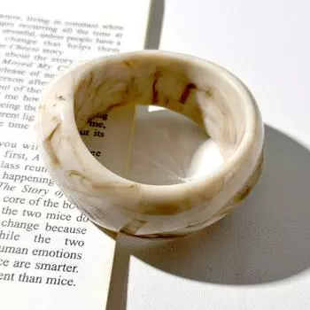 Прозрачные неровные массивные браслеты, преувеличенное эллиптическое кольцо на руку, новые очаровательные эпоксидные браслеты C