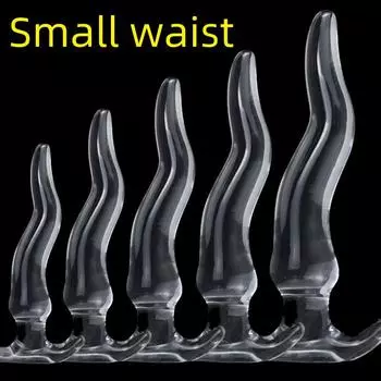 Прозрачные носимые анальные пробки и полоски, расширители для мужчин и женщин, дилдо для мастурбации - Товары для взрослых Extra Small