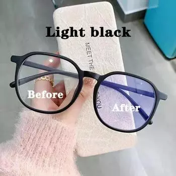 Прозрачные обесцвеченные компьютерные очки, оправа для женщин и мужчин, анти-синий светильник, круглые очки с блокировкой, оптические очки для очков