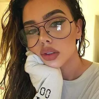 Прозрачные очки Anti Blu-ray из цинкового сплава, деловые очки для чтения, очки в металлической оправе на День отца 50