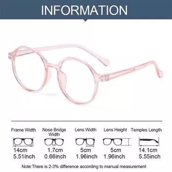 Прозрачные очки с блокировкой синих лучей, большая оправа для очков, оправа для очков для женщин, трендовые круглые очки с защитой от синего света