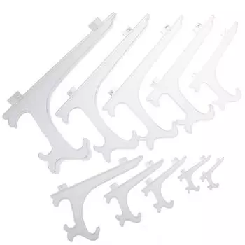 Прозрачные пластиковые мольберты или подставки-держатели для тарелок для демонстрации картин или других предметов 5cm