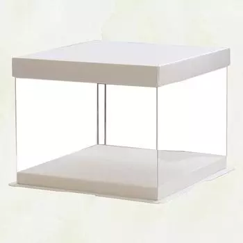 Прозрачные подарочные коробки, подставка для торта, держатель для кексов, контейнер для упаковки на день рождения