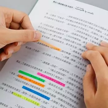 Прозрачные полоски Mark Teachers Students Index Sticky Strips Notes Тонкие флуоресцентные липкие заметки Книжные вкладки Теги для чтения Маркеры