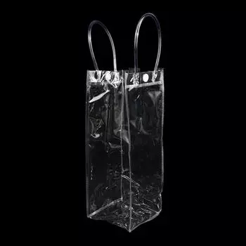 Прозрачные ПВХ пакеты для льда, вина, антипротечки, охлаждающий пакет для шампанского, красного вина, бутылки виски, экологически чистый портативный пакет для льда