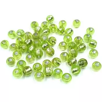 Прозрачные сэндвич-ювелирные изделия, свободные бусины 50 шт., оптовая продажа, ожерелье, браслет, отверстие 3 мм, своими руками для подвесных бусин зелёный