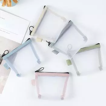 Прозрачные сетчатые мини-мешочки для монет, кошелек, маленькая косметичка, косметичка, портативный держатель для кредитных карт, ключ, сумка для хранения линии передачи данных, наушники