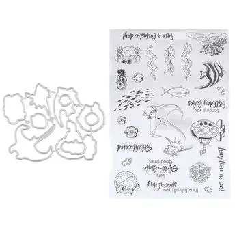 Прозрачные штампы, практичный инструмент для изготовления открыток, портативная форма для резки фотоальбомов, подарков