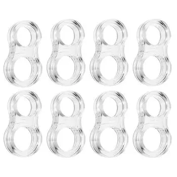 Прозрачные силиконовые бамперы для дверных ручек Легко устанавливаются Силиконовые прозрачные накладки на стену Защита стен от ударов дверью A