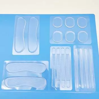 Прозрачные силиконовые противоизносные наклейки на пятки и стопы