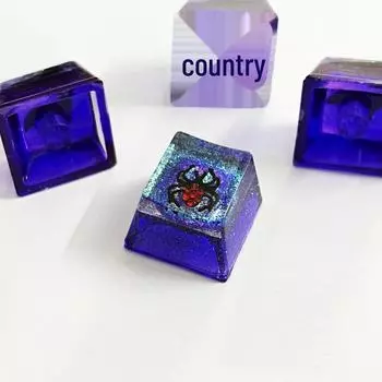 Прозрачные смоляные колпачки для клавиш Halloween Bat для механических клавиатур Imp белый