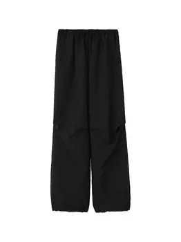 Прозрачные удобные брюки MWFP251041 BLK [Miesloe] женские чёрный