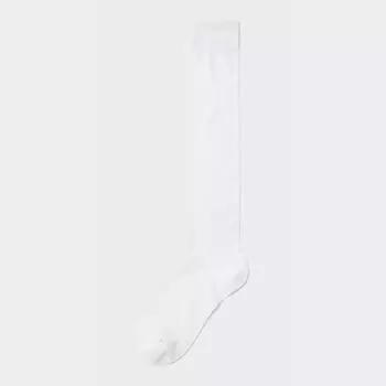 Прозрачные высокие носки GU by Uniqlo 01 OFF WHITE/ONE SIZE