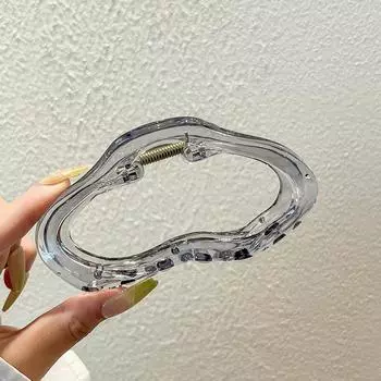 Прозрачные Захватывающие Заколки для Волос Элегантная Женская Мода Большой Затылок Акула Захват Геометрия Зажим Аксессуары для Волос Ювелирные Изделия