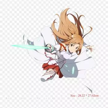Прозрачные железные нашивки Asuna Asuna Kirito для одежды, наклейки с аппликациями на одежду, термочувствительная нашивка на заказ