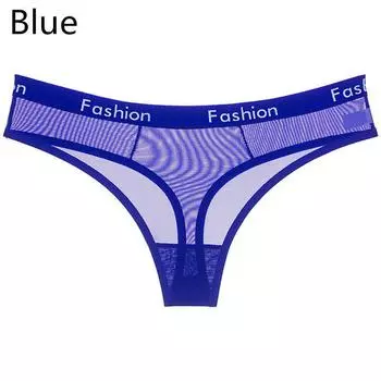 Прозрачные женские G-стринги Fashion L синий