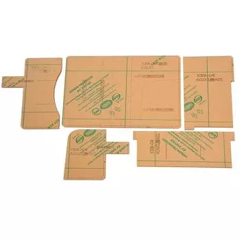 Прозрачный акриловый блокнот сумка дневник чехол шаблон трафарет кожа ремесло инструмент