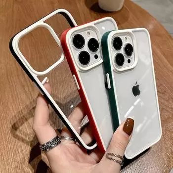 Прозрачный акриловый чехол для телефона для Iphone 13 Pro Max 12 11 Pro, силиконовый противоударный бампер, задняя крышка для Iphone Xs Max Xr 7plus For iPhone X or XS