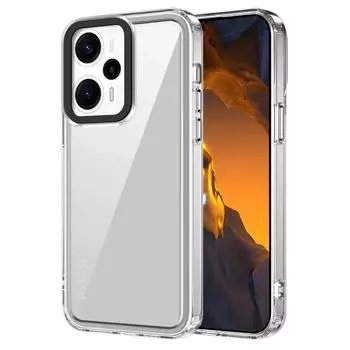 Прозрачный акриловый чехол для Xiaomi Redmi 12C 11A Note 12 11 A1 A2 Plus Mi Poco X6 Pro M6 M4 F5 X5 C51 Pro, мягкий бампер, противоударный жесткий чехол For Mi Poco F5 5G чёрный