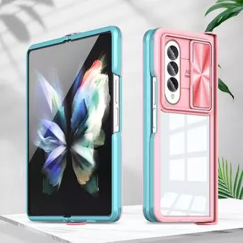 Прозрачный акриловый чехол с защитой от падения для Samsung Galaxy Z Fold 4 5g Fold4 Zfold4, защитный чехол для камеры Samsung Z Fold4 for samsung Z Fold 4